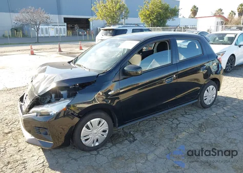 2021 Mitsubishi Mirage Carbonite Edition/Es/Le z USA, uszkodzony, nr VIN ML32AUHJ8MH012112